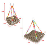 Max Bird Parrot Parakeet Budgie Cockatiel Cage Hammock Swing Hanging Chew Toy S