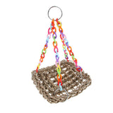 Max Bird Parrot Parakeet Budgie Cockatiel Cage Hammock Swing Hanging Chew Toy S