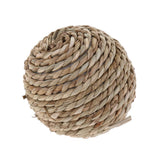 Maxbell 2pcs Bite Resistant Rattan Straw Woven Ball for Hamsters Rabbits AN-03
