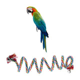 Maxbell Bird Perch Rope Bungee Bird Toy for Small or Medium Parrots and Birds