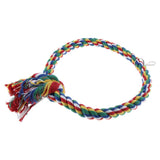 Maxbell Pet Bite-resistant Cotton Rope Swing Bird Toy Round Circle Ring  L