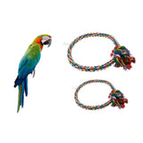 Maxbell Pet Bite-resistant Cotton Rope Swing Bird Toy Round Circle Ring  L