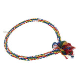 Maxbell Pet Bite-resistant Cotton Rope Swing Bird Toy Round Circle Ring  S