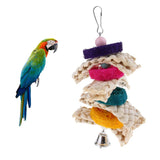 Maxbell Bird Parrot Toys Pet Bird Cage Hammock Swing Hanging Toy for Bird colorful