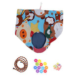 Maxbell Bird Parrot Budgie Lovebird Cotton Comfy Hammock Bed Nest L
