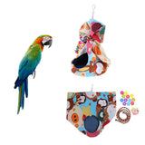 Maxbell Bird Parrot Budgie Lovebird Cotton Comfy Hammock Bed Nest L