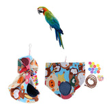 Maxbell Bird Parrot Budgie Lovebird Cotton Comfy Hammock Bed Nest L