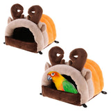 Maxbell Bird Parrot Lovebird Budgie Macaw Cage Hanging Cozy Hammock Nest L