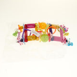 Maxbell Bird Chew Toy Parrot Climbing Ladder Swinging Acrylic Bridge Hanging Toy