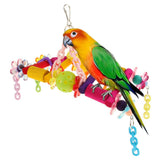 Maxbell Bird Chew Toy Parrot Climbing Ladder Swinging Acrylic Bridge Hanging Toy