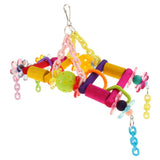 Maxbell Bird Chew Toy Parrot Climbing Ladder Swinging Acrylic Bridge Hanging Toy