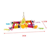 Maxbell Bird Chew Toy Parrot Climbing Ladder Swinging Acrylic Bridge Hanging Toy
