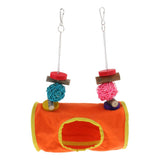 Maxbell Small Animals Cage Hanging Toy Hammock Tunnel for Birds, Hamster