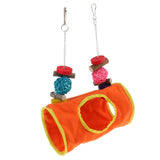 Maxbell Small Animals Cage Hanging Toy Hammock Tunnel for Birds, Hamster