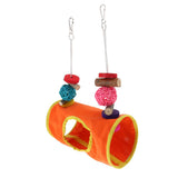 Maxbell Small Animals Cage Hanging Toy Hammock Tunnel for Birds, Hamster