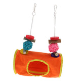 Maxbell Small Animals Cage Hanging Toy Hammock Tunnel for Birds, Hamster