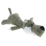 Maxbell Funny Dog Toy Pet Puppy Chew Squeaker Squeaky Plush Sound Play Toy  Wolf