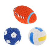 Maxbell Squeak Dog Ball Training Playing for Small Medium and Large Dogs Rugby