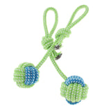 Maxbell 2PCS Pet Puppy Dog Doggy Interactive Chew Rope Toys Single Ball 1