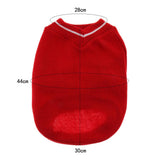 Maxbell Pet Dog Knitted Sweater Winter Warm Puppy Clothes Dog Costume Red M