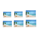 Maxbell Aquarium Landscape Poster Fish Tank Beach Background Backdrop Sticker XS