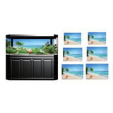 Maxbell Aquarium Landscape Poster Fish Tank Beach Background Backdrop Sticker XS