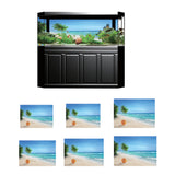 Maxbell Aquarium Landscape Poster Fish Tank Beach Background Backdrop Sticker XS