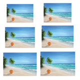 Maxbell Aquarium Landscape Poster Fish Tank Beach Background Backdrop Sticker XS