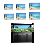 Maxbell Aquarium Landscape Poster Fish Tank Beach Background Backdrop Sticker XS