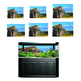 Maxbell Aquarium 3D Single-sided Adhesive Background Sticker Decoration 61x30cm