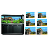 Maxbell Aquarium 3D Single-sided Adhesive Background Sticker Decoration 61x30cm