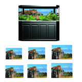 Maxbell Aquarium 3D Single-sided Adhesive Background Sticker Decoration 61x30cm