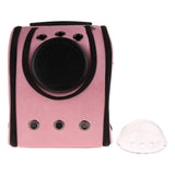 Max Clear Cover Pet Travel Bird Parrot Cage Carrier with Wooden Perch Pink