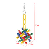 Maxbell Bird Parrot Wooden Stick Puzzle Toys Intelligence Development