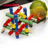 Maxbell Bird Parrot Wooden Stick Puzzle Toys Intelligence Development