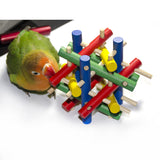 Maxbell Bird Parrot Wooden Stick Puzzle Toys Intelligence Development