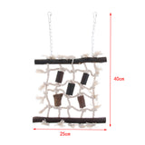Maxbell Parrot Bird Cage Hammock Toy Decor for Budgies Parakeet Macaw Parrot
