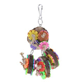 Maxbell Parrot Cage Ornament Colorful Toy Bird Chew Wood Log Block Toy
