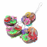 Maxbell Parrot Cage Ornament Colorful Toy Bird Chew Wood Log Block Toy