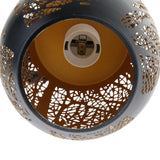 Maxbell Drum Shape Iron Wire Hanging Lamp Shade Pendant Light Chandelier Shade black