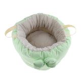 Max Washable Round Dog Cat Bed Warm Winter Nest for Small Animals  Green Tea