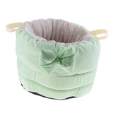 Max Washable Round Dog Cat Bed Warm Winter Nest for Small Animals  Green Tea