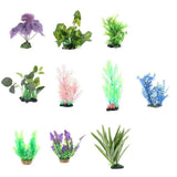 Maxbell Plastic Plant Decoration for Aquarium Fish Tank Reptile Terrarium QL01
