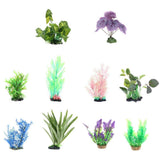 Maxbell Plastic Plant Decoration for Aquarium Fish Tank Reptile Terrarium QL01