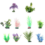 Maxbell Plastic Plant Decoration for Aquarium Fish Tank Reptile Terrarium QL01