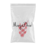 Maxbell Dog Cat Collor Plaid Type Scarf Decorative Saliva Towel Pink Red S