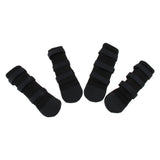 Maxbell Dog Boots Non Slip Pet Booties for Medium Large Dogs Black 4 Pcs  S