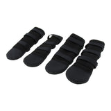 Maxbell Dog Boots Non Slip Pet Booties for Medium Large Dogs Black 4 Pcs  L