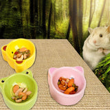 Maxbell Small Pet Hamster Feeder Cartoon Food Bowl Feeding Water Dish Green Frog