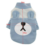 Maxbell Dog Winter Coat Warm Vest Clothes Apparel for Small Medium Dog Cat blue